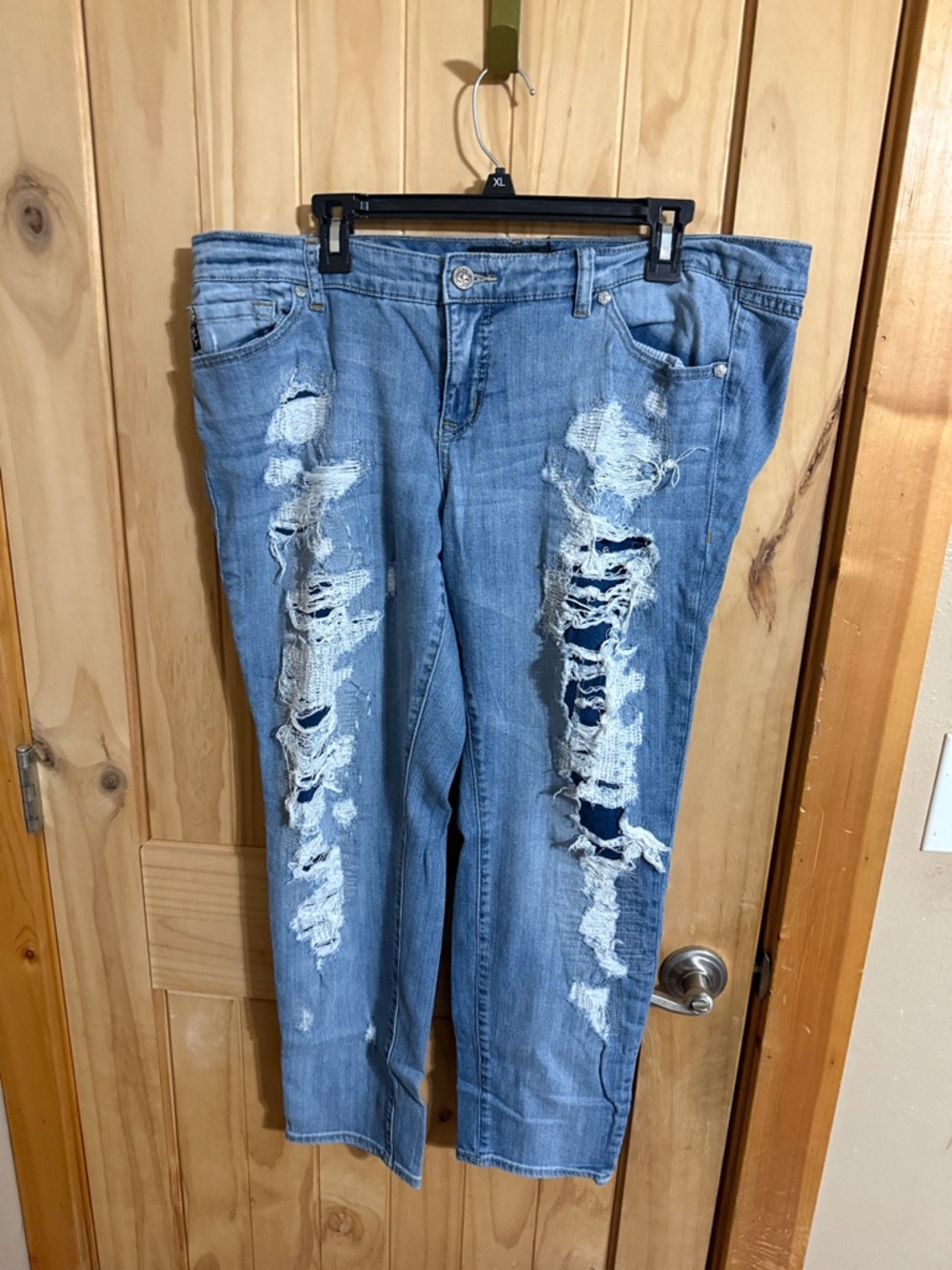 torrid Premium Light Blue Distressed Boyfriend Jeans